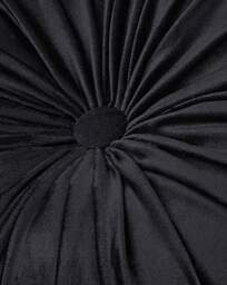 LLB Round Pleat Round Cushion Black - Laurence Llewelyn-Bowen - thumbnail 2