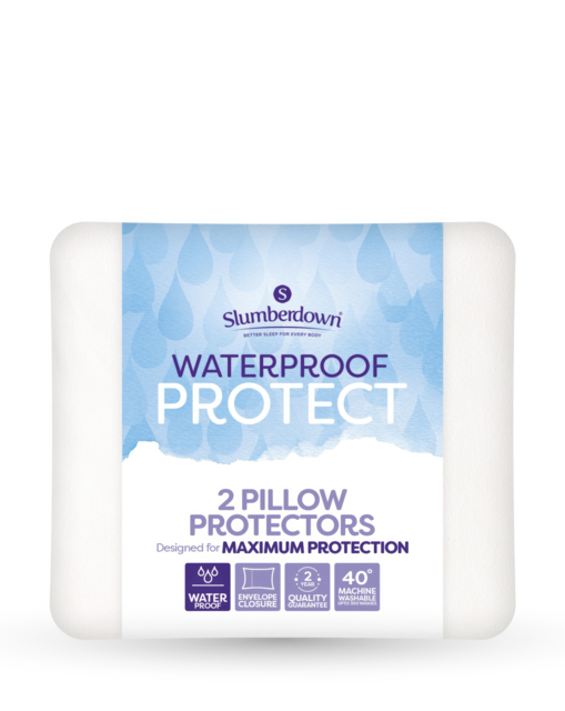 Slumberdown Pillow Protectors - 2 Pack White - Slumberdown - Size: PAIR - image 1