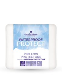 Slumberdown Pillow Protectors - 2 Pack White - Slumberdown - Size: PAIR - thumbnail 1