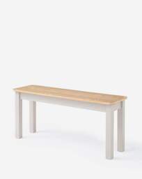 Delilah Compact Dining bench Set Oak/Taupe - Julipa - thumbnail 4