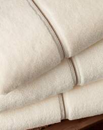 Bianca Zero Twist Satin Stitch Towel Cream - Bianca - Size: Hand Towel - thumbnail 5