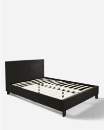 Hayden Velvet Bed Frame Black - JD Williams - Size: DOUBLE - thumbnail 1