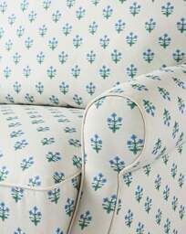Naomi Floral Armchair Natural/Blue - JD Williams - thumbnail 4