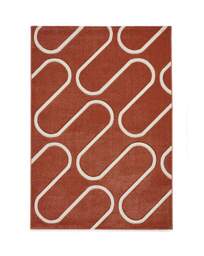 Catherine Lansfield Linear Curve Rug Terracotta - Catherine Lansfield - Size: 80X150 - thumbnail 4