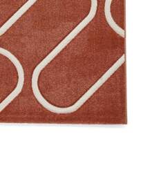 Catherine Lansfield Linear Curve Rug Terracotta - Catherine Lansfield - Size: 80X150 - thumbnail 3