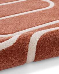Catherine Lansfield Linear Curve Rug Terracotta - Catherine Lansfield - Size: 80X150 - thumbnail 5