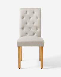 Dakota Dining Table with 6 Ava Chairs White/Natural - thumbnail 3