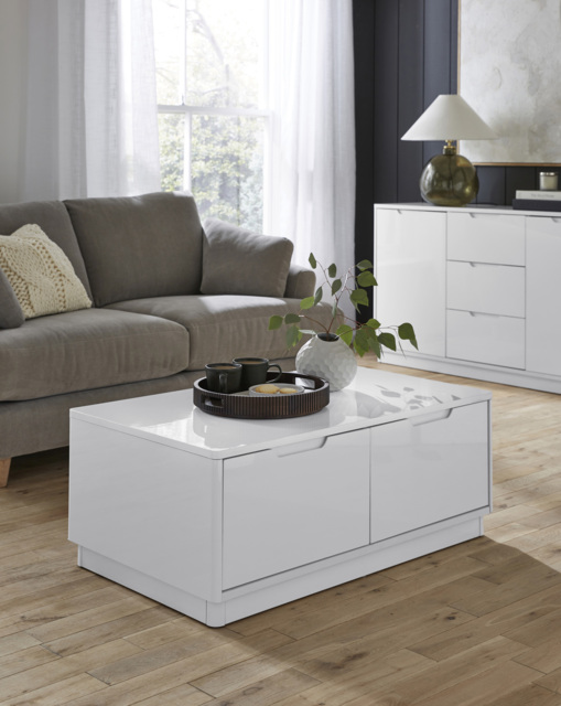 Ellia Coffee Table White - JD Williams - image 1
