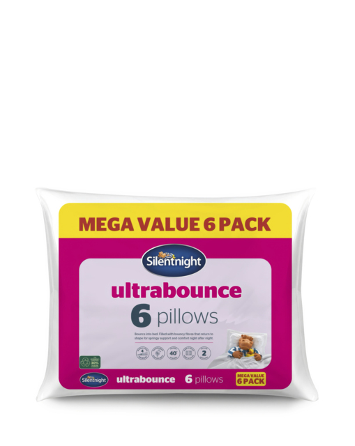 Silentnight Pack of 6 Pillows White - Silentnight - image 1
