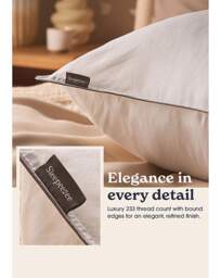 Sleepeezee Sumptuous Cotton Pillow White - Sleepeezee - Size: EACH - thumbnail 2