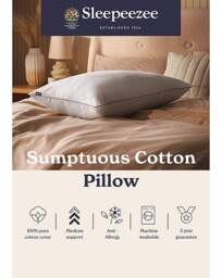 Sleepeezee Sumptuous Cotton Pillow White - Sleepeezee - Size: EACH - thumbnail 5