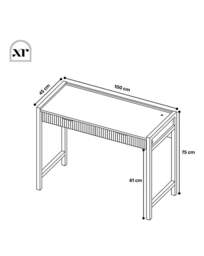 Dakota Dressing Table with Lights OAK - XR Living - thumbnail 4