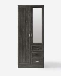 Kingston 2 Door Wardrobe Grey/Oak - At Home Collection - thumbnail 2