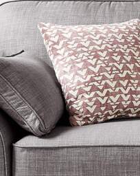 Hilliard Fabric 3 Seater Sofa Charcoal - thumbnail 4