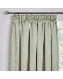 Galaxy Pencil Pleat Curtains Green - Fusion - Size: 168 x 183cm - thumbnail 3