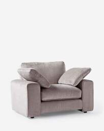 Hunter Chenille Snuggler Chair Grey - JD Williams - thumbnail 4
