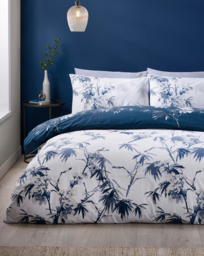 Catherine Lansfield Kyoto Duvet Set Blue - Catherine Lansfield - Size: SINGLE
