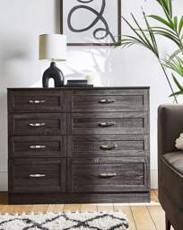Kingston Wide Chest of Drawers Grey/Oak - JD Williams - thumbnail 1