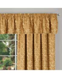 Buckingham Pencil Pleat Lined Curtains Gold - Sundour - Size: 229X213 - thumbnail 3