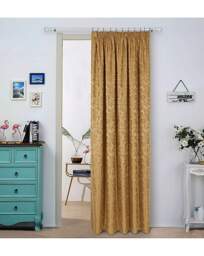 Buckingham Pencil Pleat Lined Curtains Gold - Sundour - Size: 229X213 - thumbnail 4