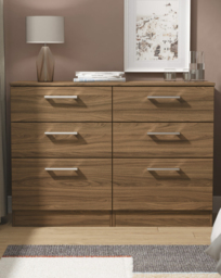 Briar 6 Drawer Chest Walnut - Welcome - thumbnail 1