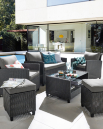 Valencia Lounge Coffee Set Grey - JD Williams