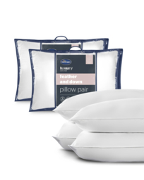 Silentnight 4 Pk Duck Feather Pillows White - Silentnight