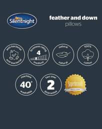 Silentnight 4 Pk Duck Feather Pillows White - Silentnight - thumbnail 4