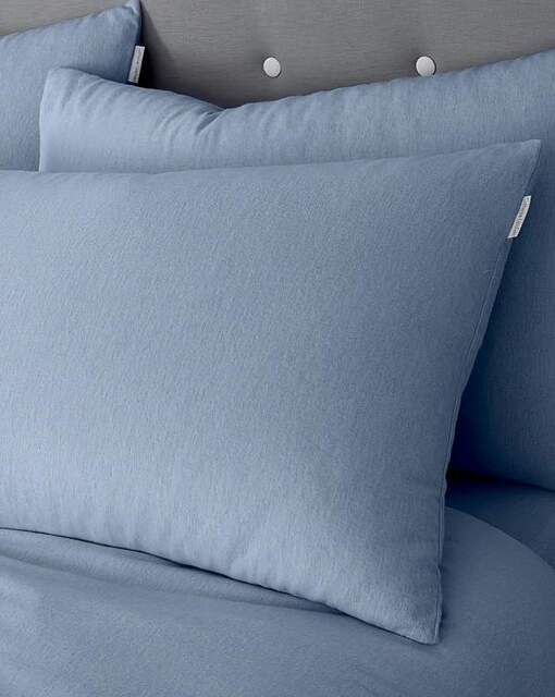 Catherine Lansfield Cotton Pillowcase Lansfield Blue - Catherine Lansfield - Size: PAIR - image 1