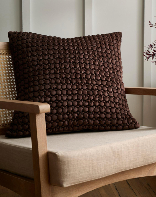 Appletree Bobble Filled Cushion Chocolate - Appletree - Size: 55X55CM - image 1