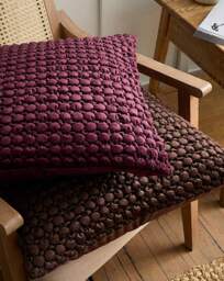 Appletree Bobble Filled Cushion Chocolate - Appletree - Size: 55X55CM - thumbnail 4