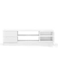 Sorrento Assembled Gloss Wide TV Unit White - One Call - thumbnail 5