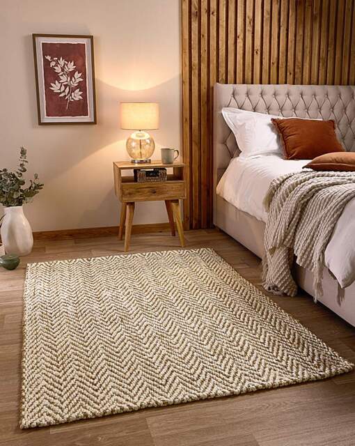 Jute Herringbone Rug Cream/Natural - Origins - Size: 80X150 - image 1
