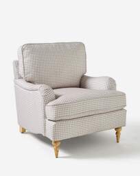 Wisteria Gingham Armchair Natural - JD Williams - thumbnail 2