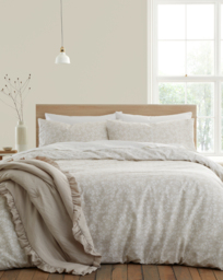 Bianca Shadow Leaves Duvet Set NTL Natural - Bianca - Size: SINGLE - thumbnail 1
