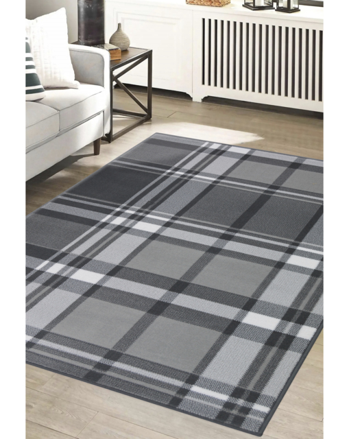 Maestro Tartan Rug Grey - Homemaker - Size: 120X170 - image 1