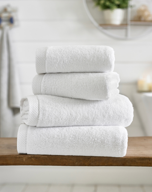 Luxury Egyptian Spa 700GSM Towel White - Size: Face Towel - image 1