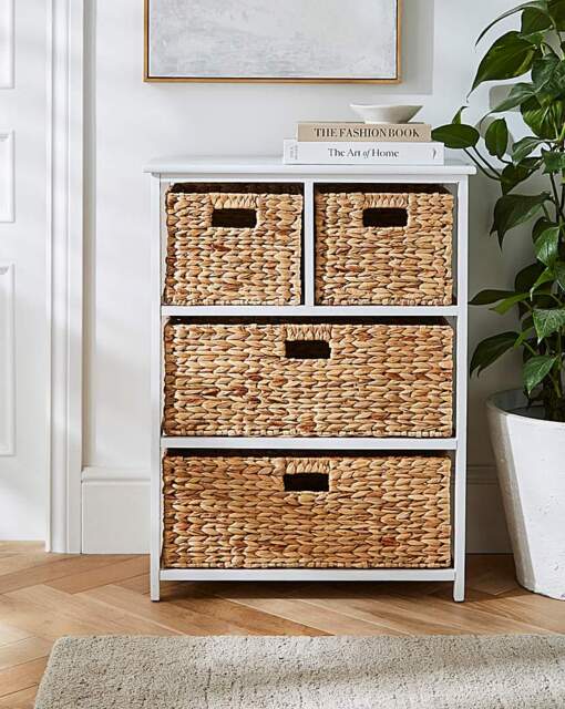 Hyacinth 2+2 Drawer Unit White - JD Williams - image 1