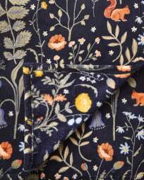 Woodland Animals Fleece Throw Midnight - JD Williams - Size: 130X150 - thumbnail 4