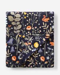Woodland Animals Fleece Throw Midnight - JD Williams - Size: 130X150 - thumbnail 2