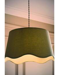 Mabel Large Sage Linen Shade 45cm Sage Green - thumbnail 2
