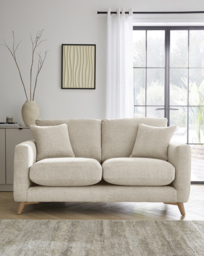 Beckett Chenille 2 Seater Sofa Cream - JD Williams - thumbnail 1