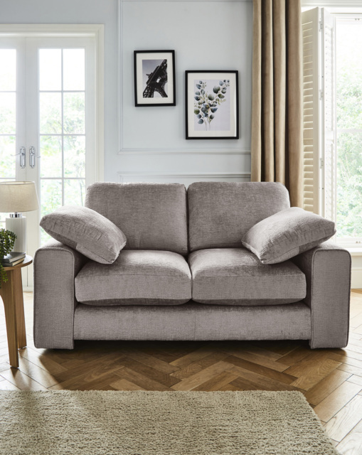 Hunter Chenille 2 Seater Sofa Grey - JD Williams - image 1