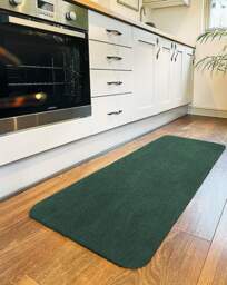 My Mat Soft Washable Runner Forest Green - My Mat - Size: 50X150