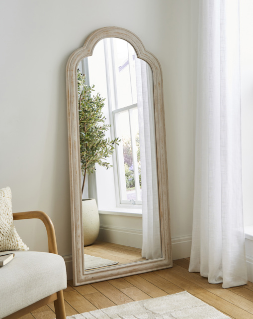 Julipa Whitewash Leaner Mirror White - Julipa - image 1