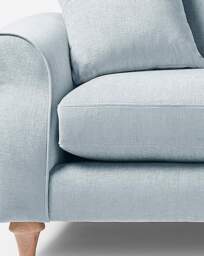 Julipa Colston Chenille 3 Seater Sofa Blue - Julipa - thumbnail 4