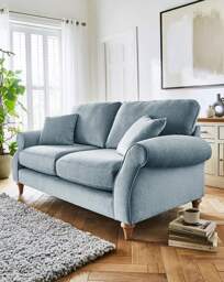 Julipa Colston Chenille 3 Seater Sofa Blue - Julipa