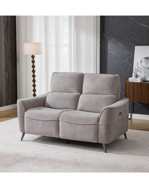 Everett Power Recline 2 seater Sofa Oyster - Sofa Source - image 1