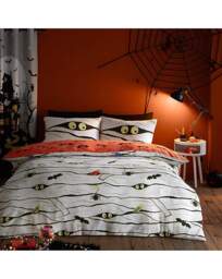 Kids Halloween Mummy Duvet Set White White - Bedlam - Size: DOUBLE - thumbnail 1
