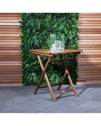Charles Bentley Folding Bistro Table Natural - Charles Bentley